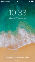 Écran verouillé iOS