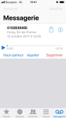 Messagerie visuelle vocale sur un iPhone